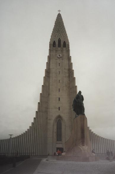 The cathedral in Reykjav�k