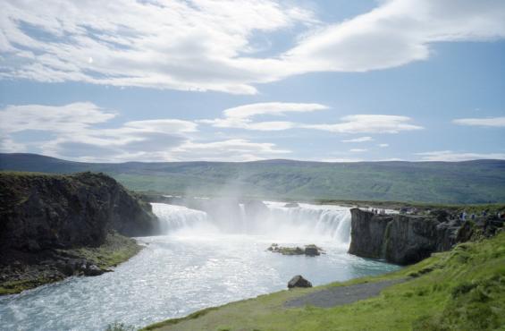 The view of Go�afoss upon arrival