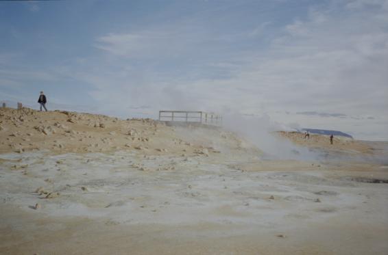 Dave walking away from the viewing platform at N�maskar�