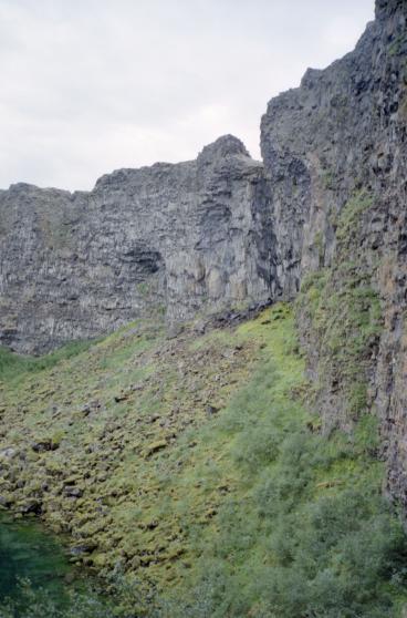 A view across the valley floor inside �sbyrgi